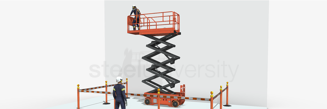 SAF0107303 – Working at height on a scissor lift