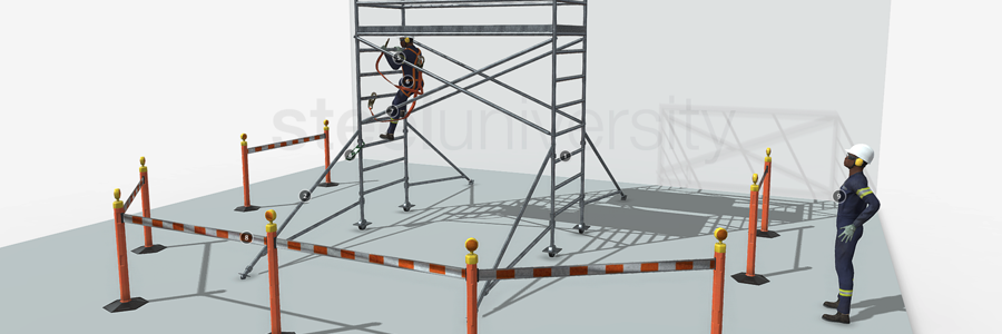 SAF0107301 – Working at height in a scaffolder