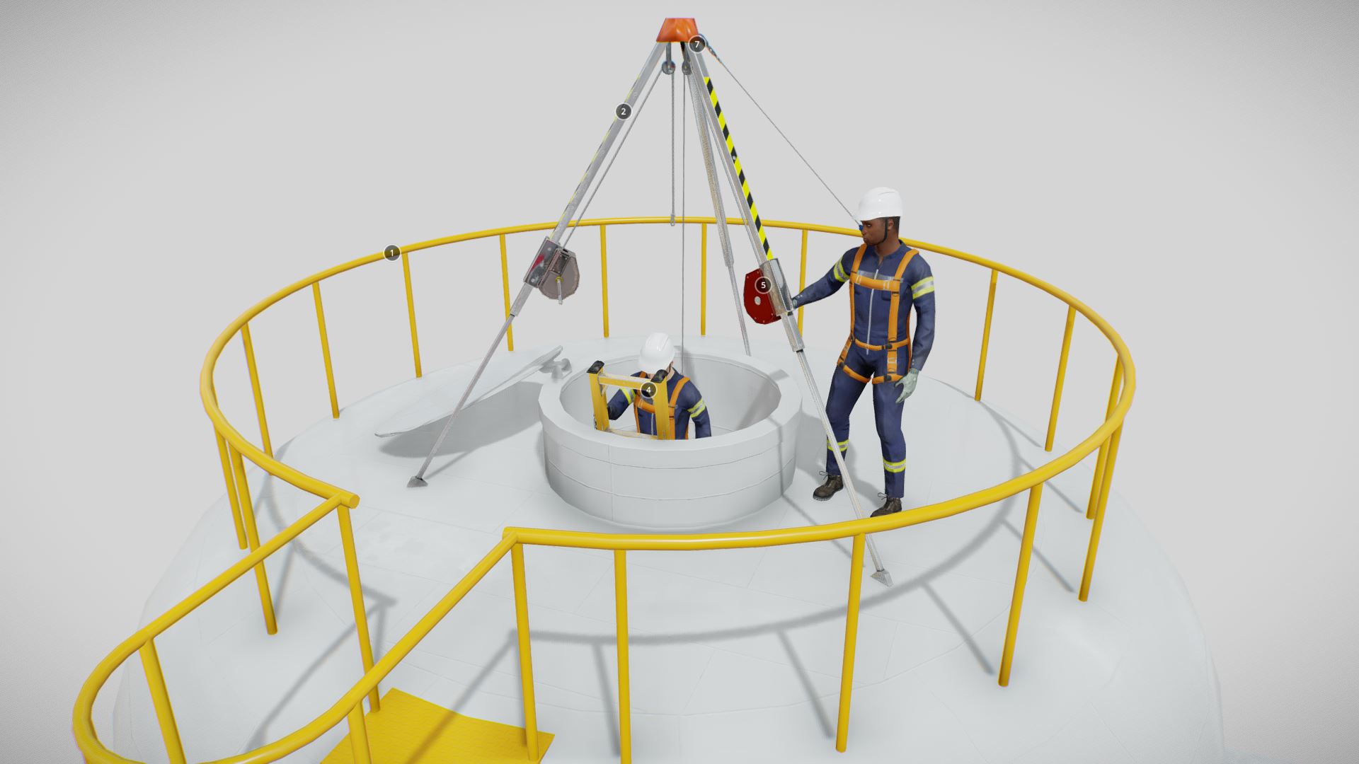 SAF0107304 –  Working at height in Confined Space